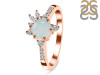 Blue Chalcedony & White Topaz Ring BLX-RDR-2406.