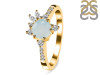 Blue Chalcedony & White Topaz Ring BLX-RDR-2406.