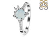 Blue Chalcedony & White Topaz Ring BLX-RDR-2406.
