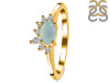 Blue Chalcedony & White Topaz Ring BLX-RDR-2418.