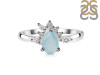 Blue Chalcedony & White Topaz Ring BLX-RDR-2431.