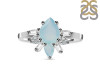 Blue Chalcedony & White Topaz Ring BLX-RDR-2521.