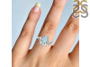 Blue Chalcedony & White Topaz Ring BLX-RDR-2521.