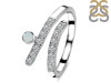 Blue Chalcedony & White Topaz Ring BLX-RDR-2526.