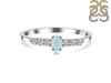Blue Chalcedony & White Topaz Ring BLX-RDR-2532.