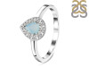 Blue Chalcedony & White Topaz Ring BLX-RDR-2535.