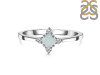 Blue Chalcedony & White Topaz Ring BLX-RDR-2541.