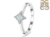Blue Chalcedony & White Topaz Ring BLX-RDR-2541.