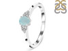 Blue Chalcedony & White Topaz Ring BLX-RDR-2542.