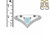 Blue Chalcedony & White Topaz Ring BLX-RDR-2749.