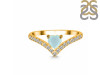 Blue Chalcedony & White Topaz Ring BLX-RDR-2749.