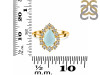 Blue Chalcedony & White Topaz Ring BLX-RDR-2770.