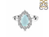 Blue Chalcedony & White Topaz Ring BLX-RDR-2770.
