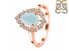 Blue Chalcedony & White Topaz Ring BLX-RDR-2770.