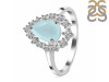 Blue Chalcedony & White Topaz Ring BLX-RDR-2770.
