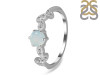 Blue Chalcedony & White Topaz Ring BLX-RDR-2981.