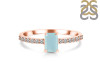 Blue Chalcedony & White Topaz Ring  BLX-RDR-3118.