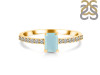 Blue Chalcedony & White Topaz Ring  BLX-RDR-3118.