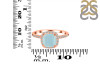 Blue Chalcedony & White Topaz Ring BLX-RDR-3119.