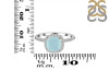 Blue Chalcedony & White Topaz Ring BLX-RDR-3119.