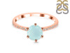 Blue Chalcedony & White Topaz Ring BLX-RDR-3140.