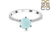Blue Chalcedony & White Topaz Ring BLX-RDR-3140.