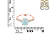 Blue Chalcedony & White Topaz Ring BLX-RDR-3148.