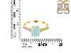 Blue Chalcedony & White Topaz Ring BLX-RDR-3148.