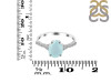 Blue Chalcedony & White Topaz Ring BLX-RDR-3148.