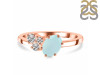 Blue Chalcedony & White Topaz Ring BLX-RDR-3153.