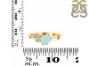 Blue Chalcedony & White Topaz Ring BLX-RDR-3153.
