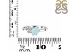 Blue Chalcedony & White Topaz Ring BLX-RDR-3153.