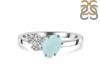 Blue Chalcedony & White Topaz Ring BLX-RDR-3153.
