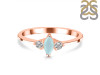 Blue Chalcedony & White Topaz Ring BLX-RDR-3155.