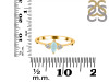 Blue Chalcedony & White Topaz Ring BLX-RDR-3155.