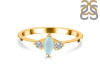 Blue Chalcedony & White Topaz Ring BLX-RDR-3155.