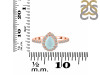 Blue Chalcedony & White Topaz Ring BLX-RDR-3161.