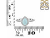 Blue Chalcedony & White Topaz Ring BLX-RDR-3161.