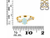 Blue Chalcedony & White Topaz Ring BLX-RDR-3163.