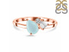 Blue Chalcedony & White Topaz Ring BLX-RDR-3199.