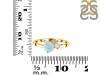 Blue Chalcedony & White Topaz Ring BLX-RDR-3199.