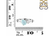 Blue Chalcedony & White Topaz Ring BLX-RDR-3199.