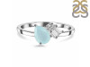 Blue Chalcedony & White Topaz Ring BLX-RDR-3199.