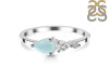 Blue Chalcedony  & White Topaz Ring BLX-RDR-3238.
