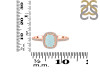 Blue Chalcedony & White Topaz Ring BLX-RDR-3263.