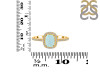 Blue Chalcedony & White Topaz Ring BLX-RDR-3263.