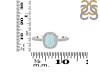 Blue Chalcedony & White Topaz Ring BLX-RDR-3263.