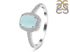 Blue Chalcedony & White Topaz Ring BLX-RDR-3263.