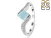 Blue Chalcedony & White Topaz Ring BLX-RDR-346.