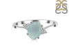 Blue Chalcedony & White Topaz Ring BLX-RDR-351.